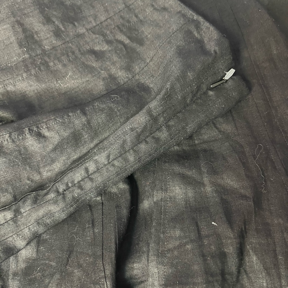 Ralph Lauren Black Linen Skirt - Picture 6 of 7